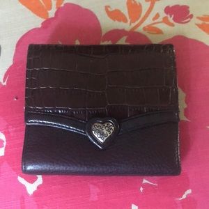 Brighton chocolate black Leather Wallet